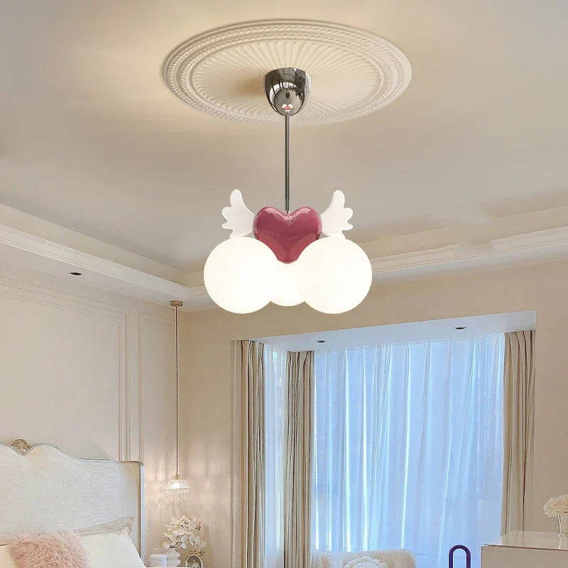 lampadario d'amore animato moderno per camera bambina