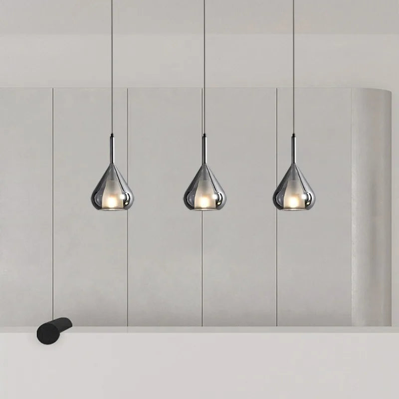 lampadario design italiano moderno minimalista in vetro