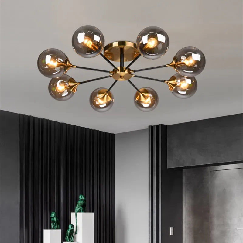 Lampadario LED a sfera design moderno