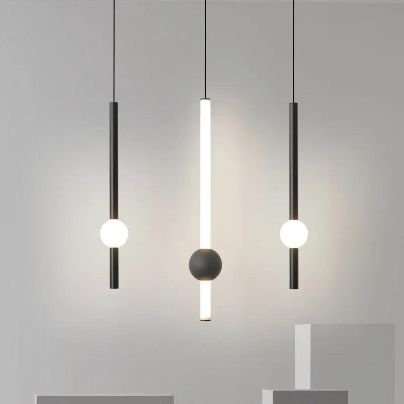 Lampadario a barra design moderno elegante