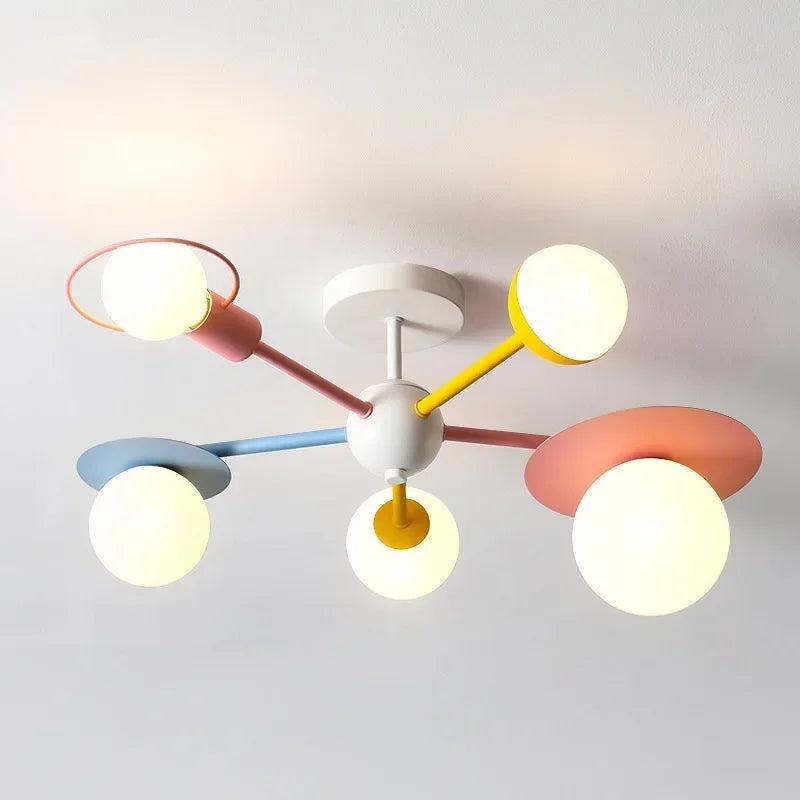 lampadario nordico per bambini cartone animato led principessa