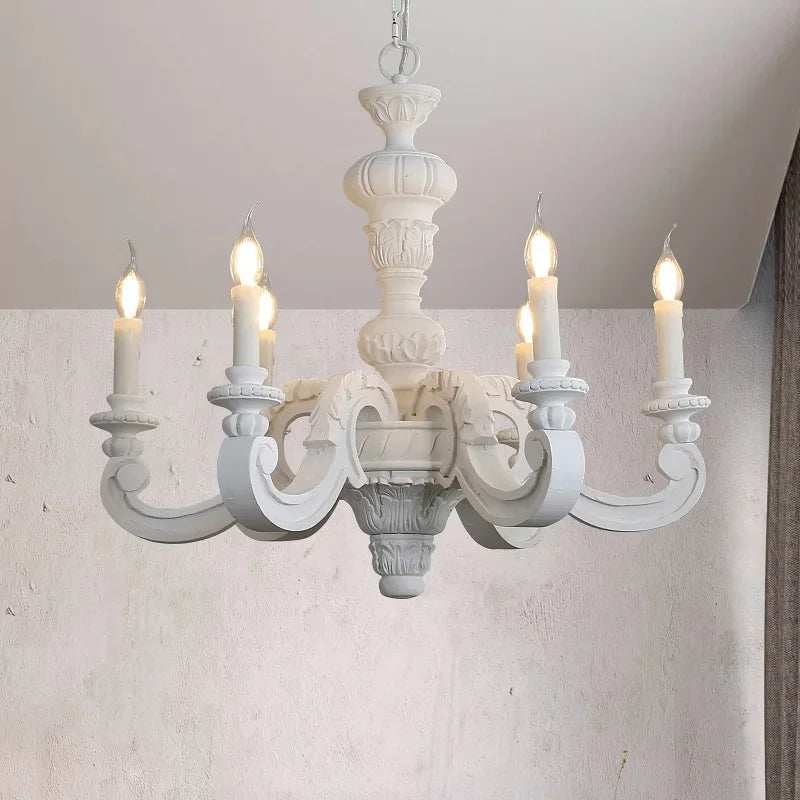 lampadario in legno intagliato e vetro di Murano retrò elegante