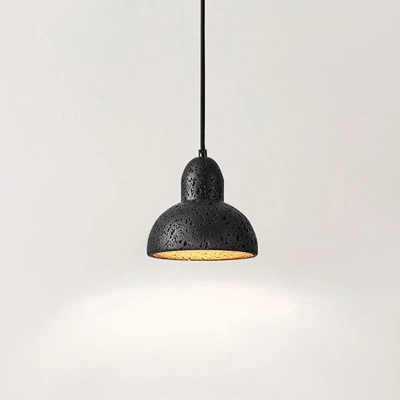 Sabi Wabi personalità creativa nero Ristorante caffè KTV atmosfera lampadario casa camera decorazione LED pietra sospensione lampada