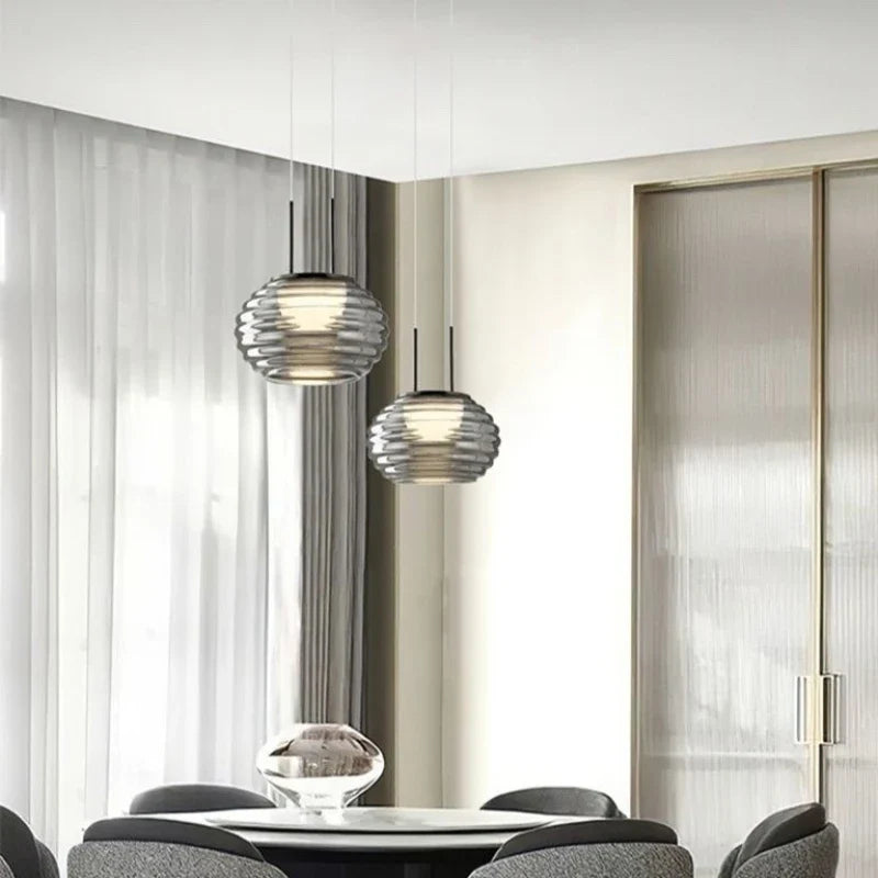 lampadario LED moderno minimalista adatto a negozi e caffè