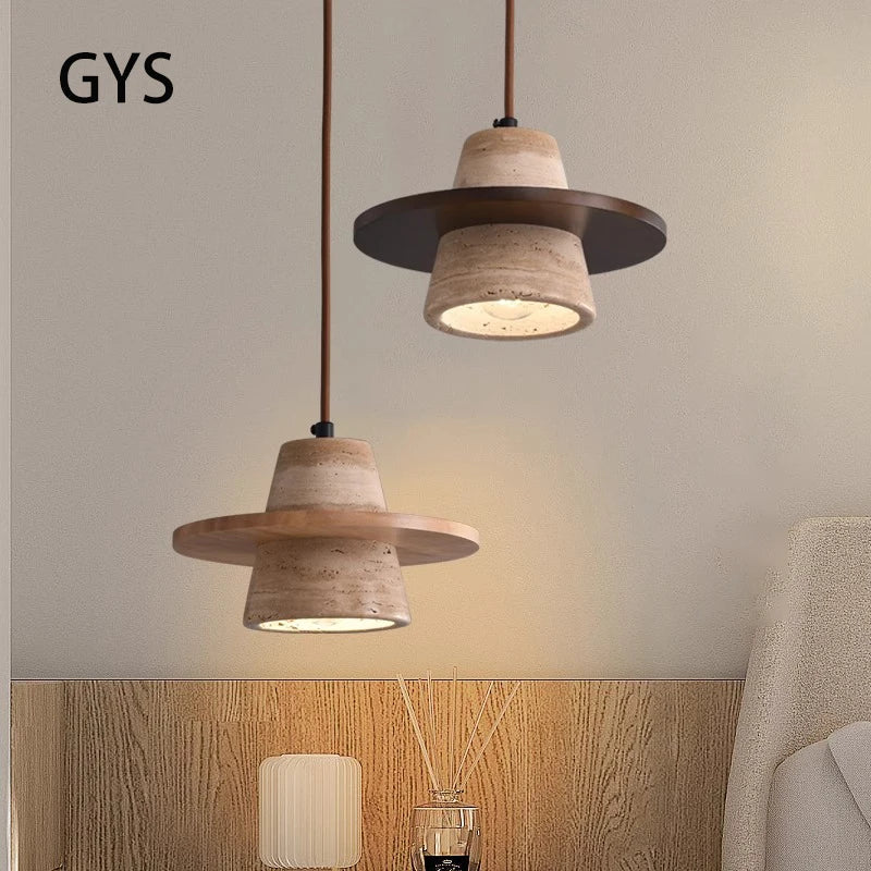 lampadario piccolo in pietra led stile retrò medievale