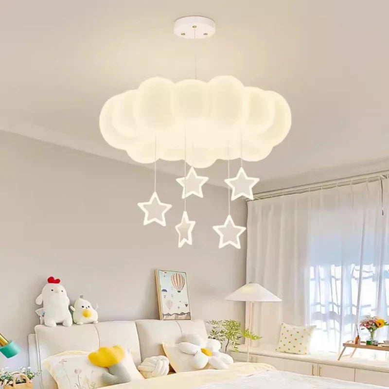 lampadario moderno nuvole romantico per camera bambini decorazione interna
