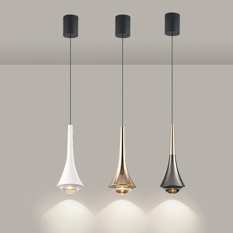 lampadario LED nordico antiriflesso in alluminio a intensità variabile