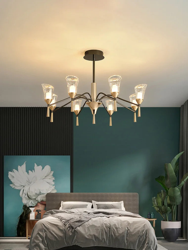 lampadario sospeso moderno per un'illuminazione elegante