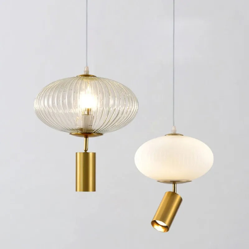 Lampadario a sospensione LED in vetro design elegante