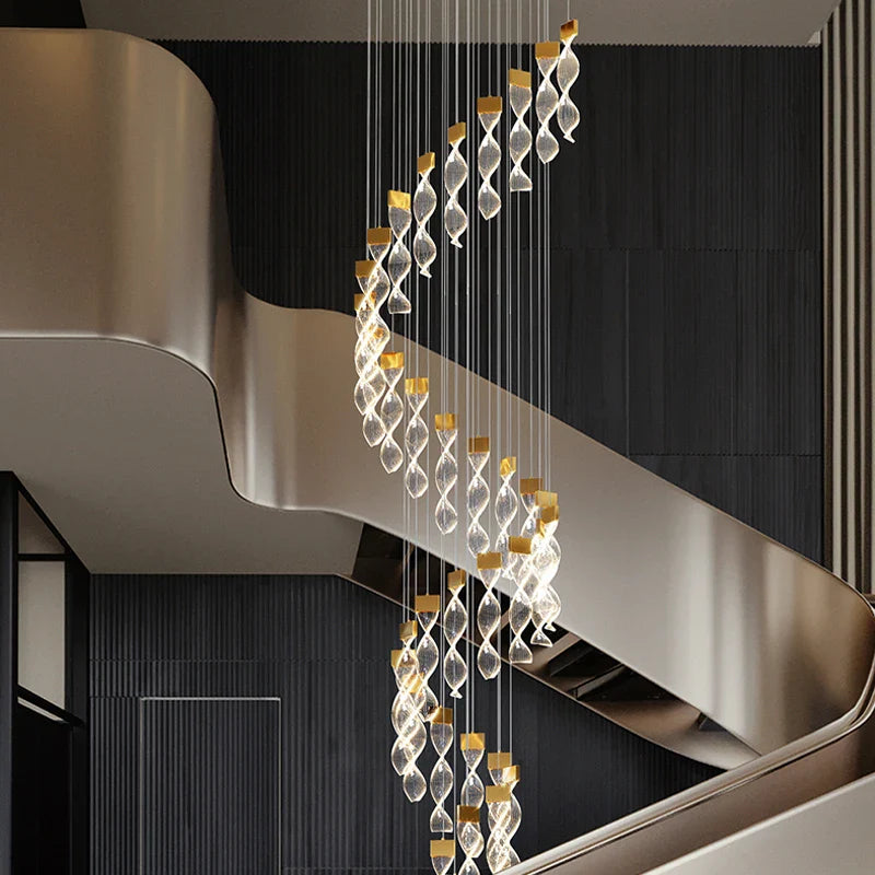 Lampadario stiloso che illumina lo spazio.