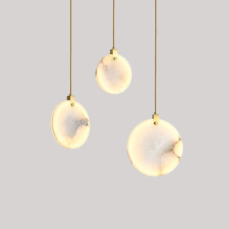 lampadario moderno in marmo creativo led imitazione lusso