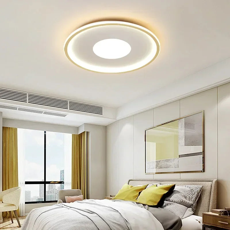 Lampadario moderno che illumina spazio design.