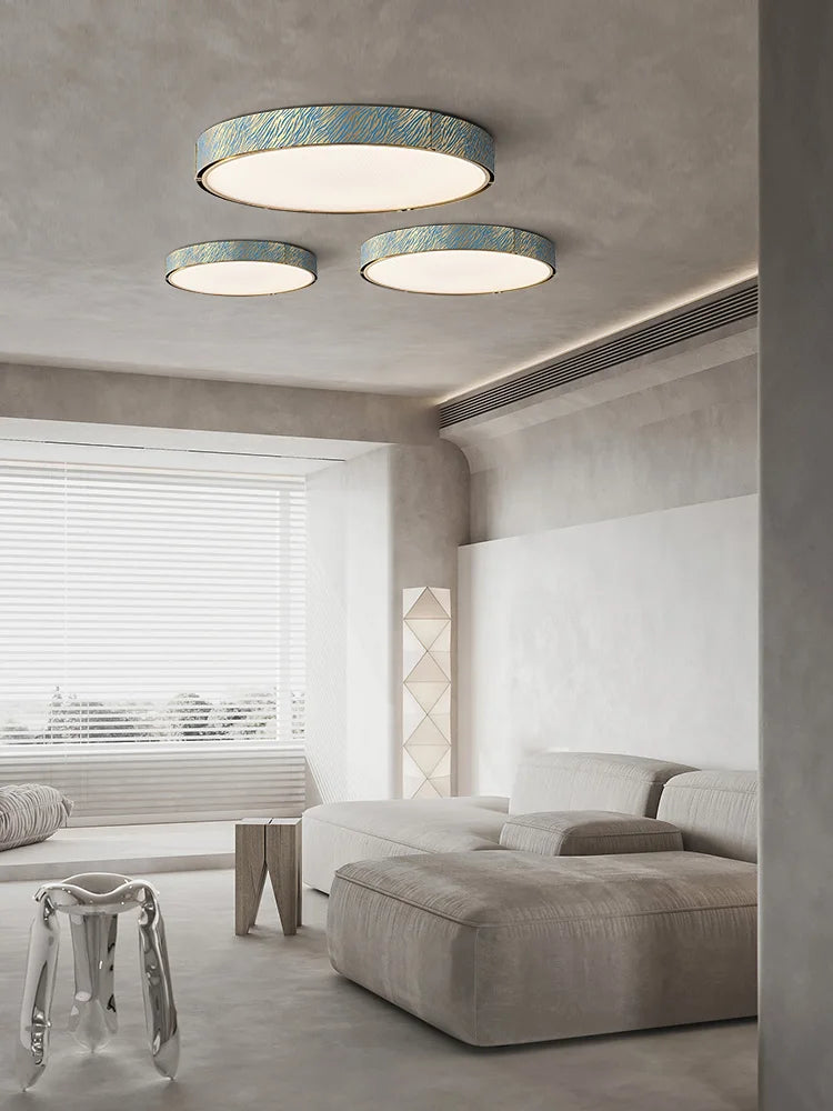 lampadario in cristallo e rame postmoderno con led dimmerabile