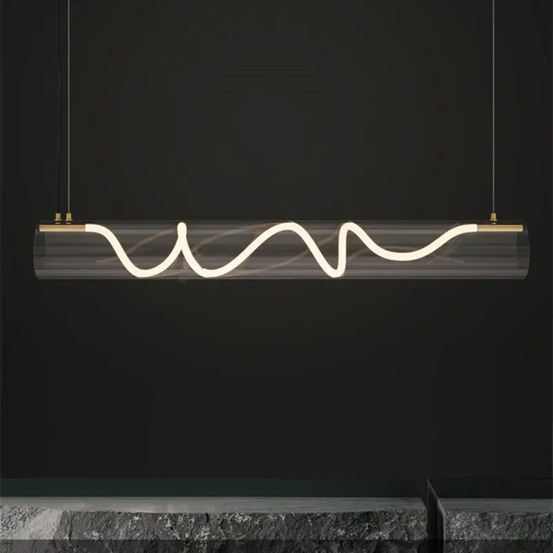 Lampadario scandinavo minimalista in acrilico