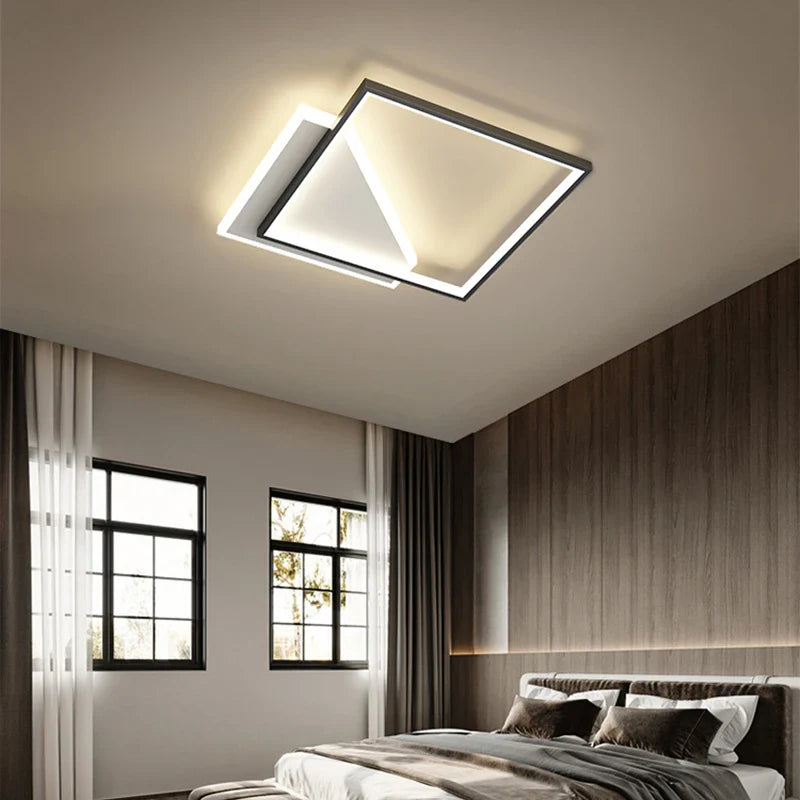 Lampadario quadrato LED design contemporaneo