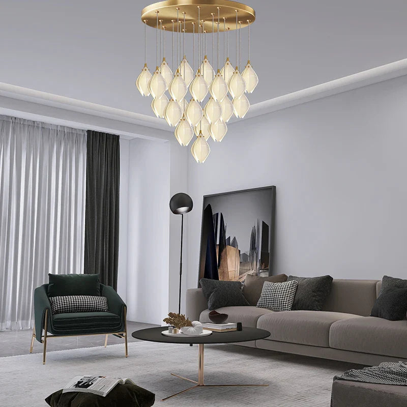Lampadario scandinavo minimalista chic luminoso