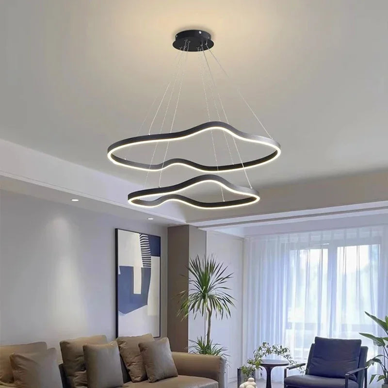 lampadario a sospensione led per illuminazione interna moderna