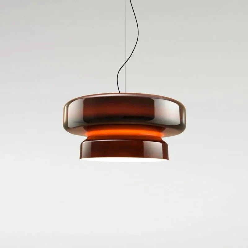 Lampadario contemporaneo spagnolo in vetro