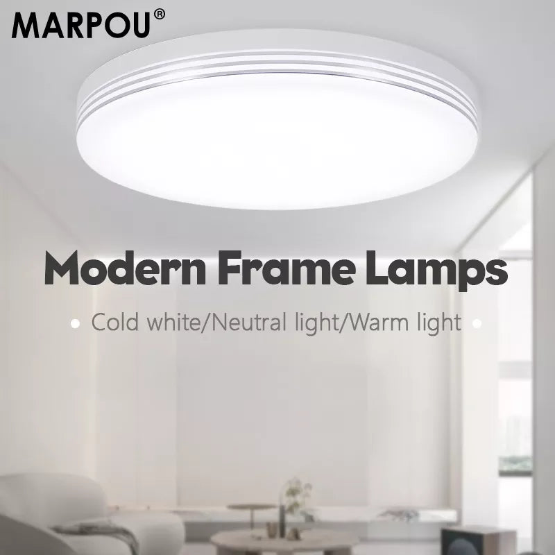 Plafoniera design LED moderna per soggiorno