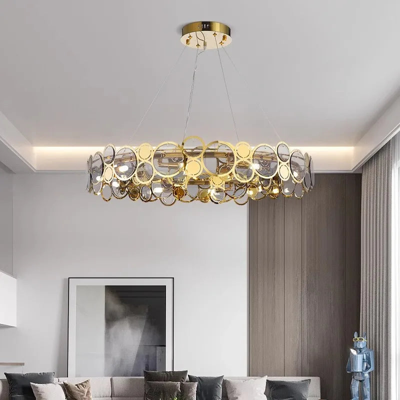 lampadario moderno di lusso a LED per illuminazione interna