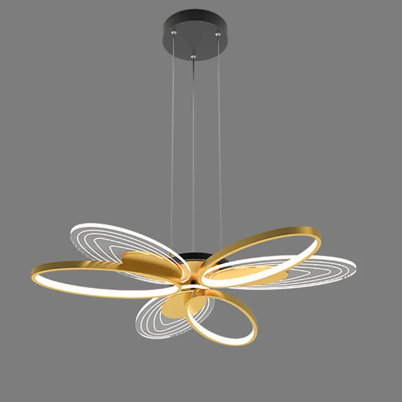 lampadario nordico minimalista a LED farfalla creativo sospeso