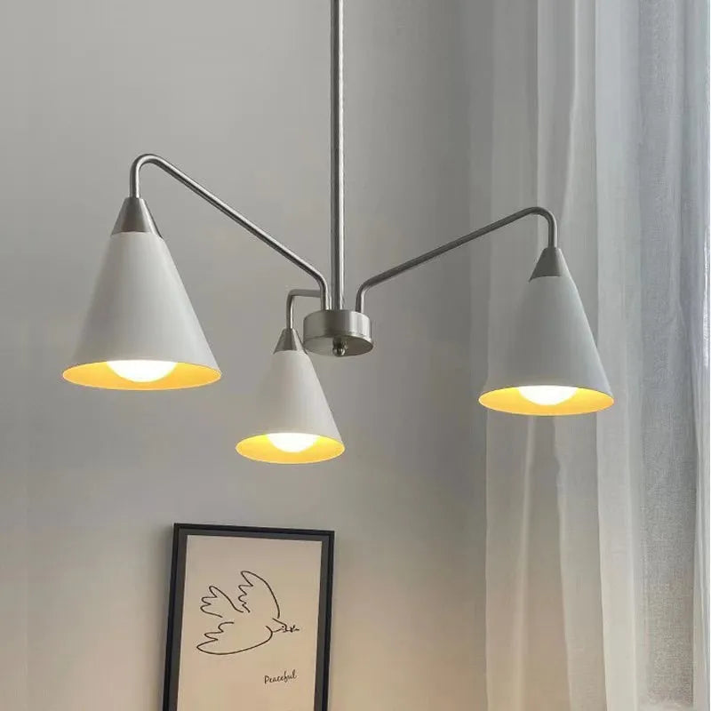 Lampadario a sospensione elegante in ferro battuto moderno