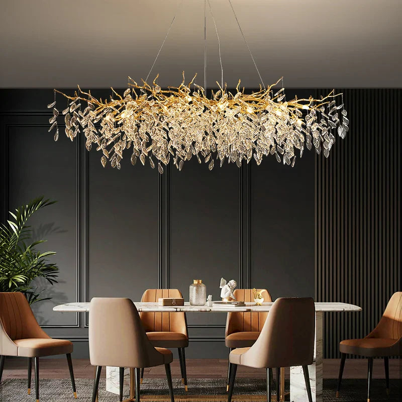 Lampadario in cristallo moderno elegante design