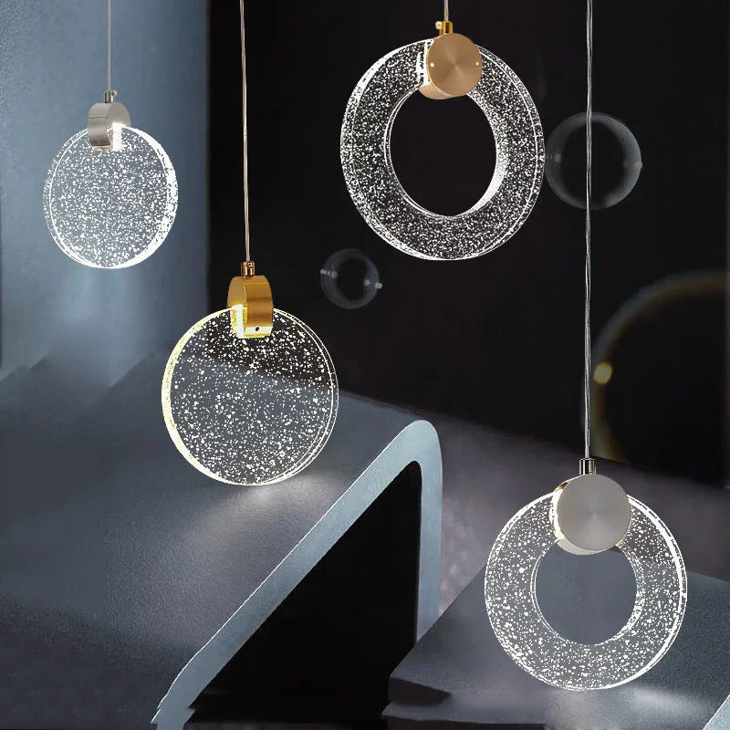 Lampadario in cristallo moderno trasparente design