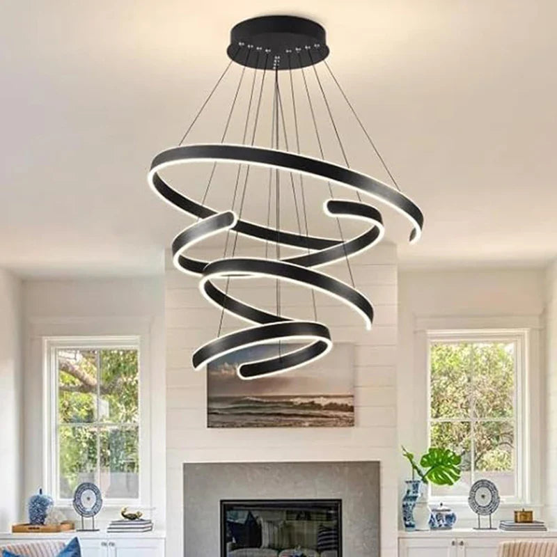 Lampadario moderno luminoso design essenziale