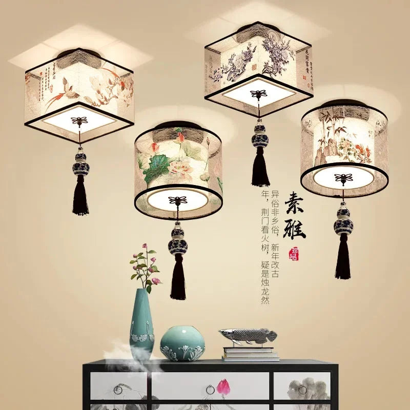 Elegante lampadario Lotus moderno cinese