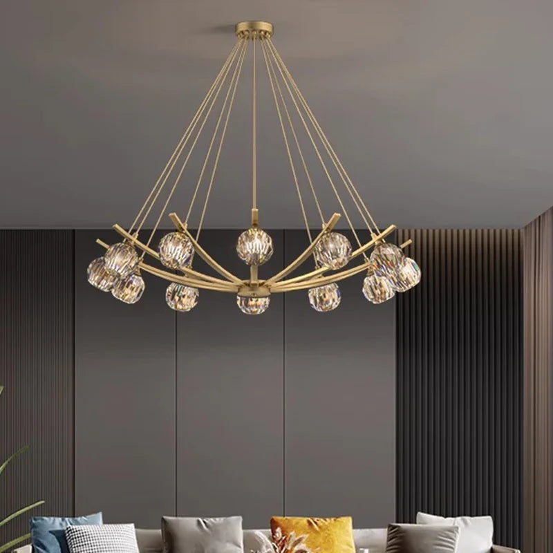 lampadario LED sospeso moderno per illuminazione interna decorativa