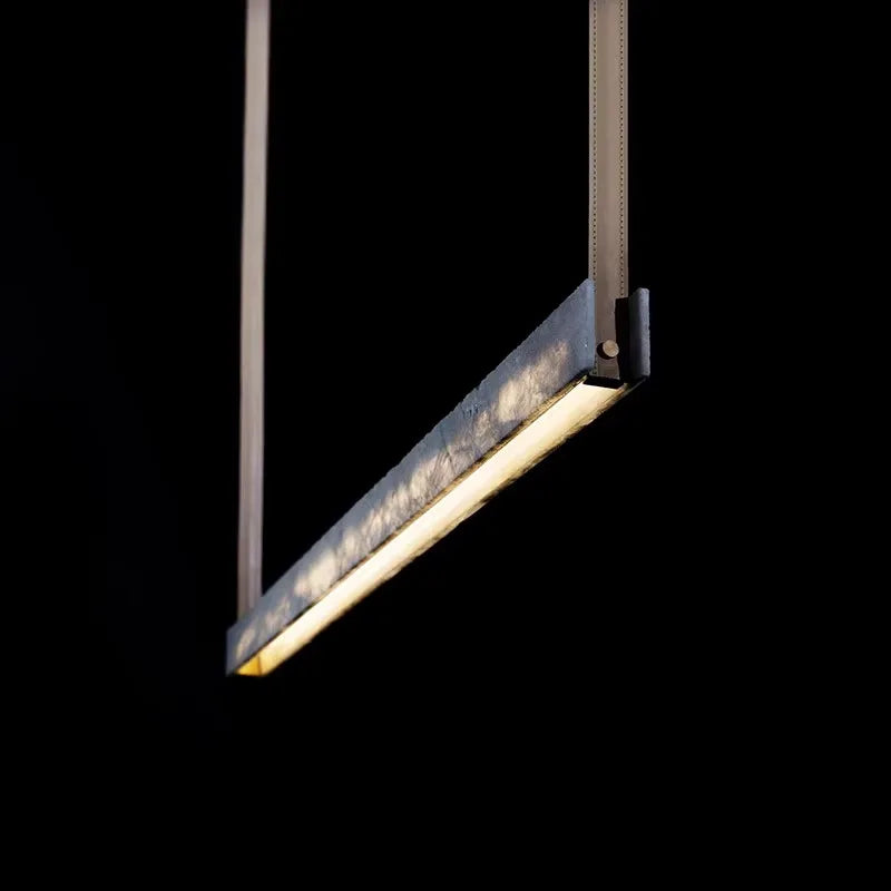 Lampadario led moderno minimalista effetto marmo di alta gamma