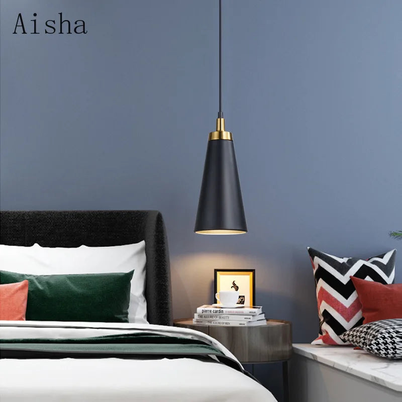 lampadario minimalista a testa singola per decorazione moderna