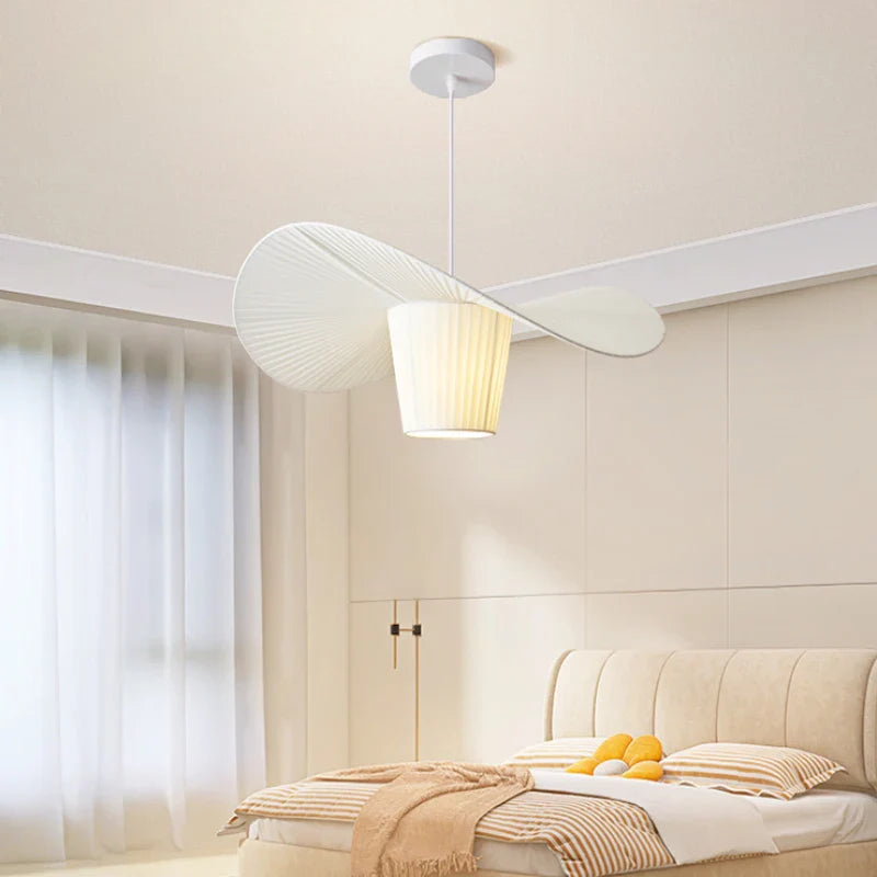 lampadario moderno minimalista in tessuto per decorazione d'interni
