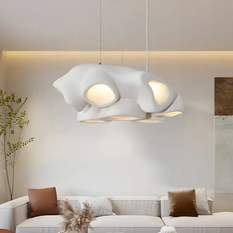 Lampadario nordico wabi sabi design minimalista per decorazione interna