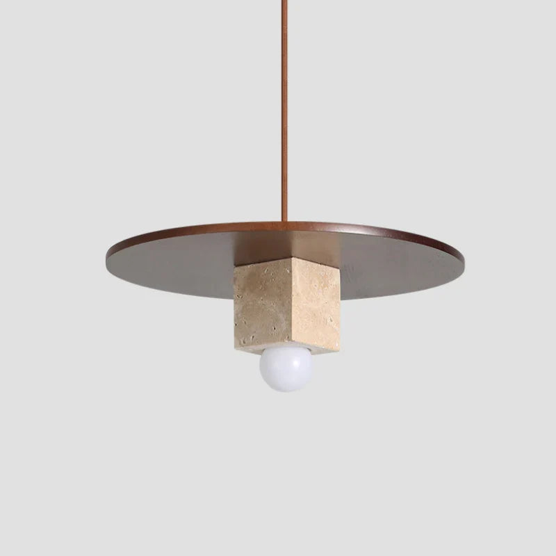 lampadario in legno massiccio per decorazione di bar e ristorante