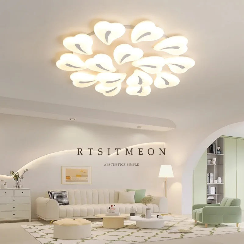 Lampadario in cristallo LED moderno essenziale