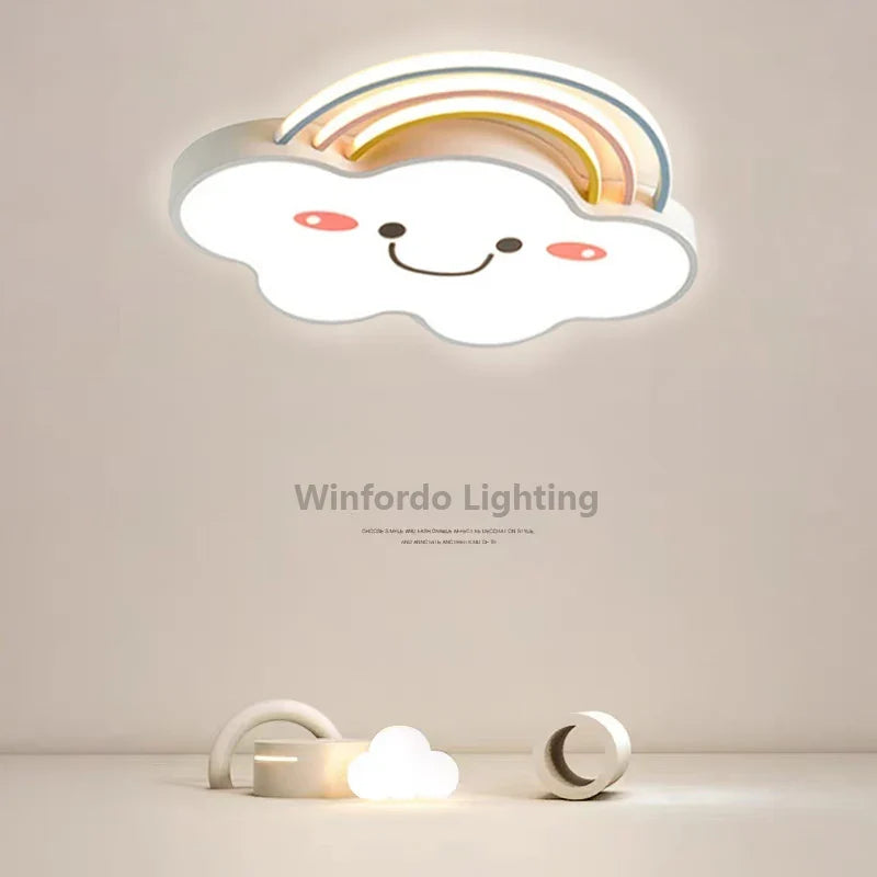 Lampadario nordico per camera bambini con luci LED