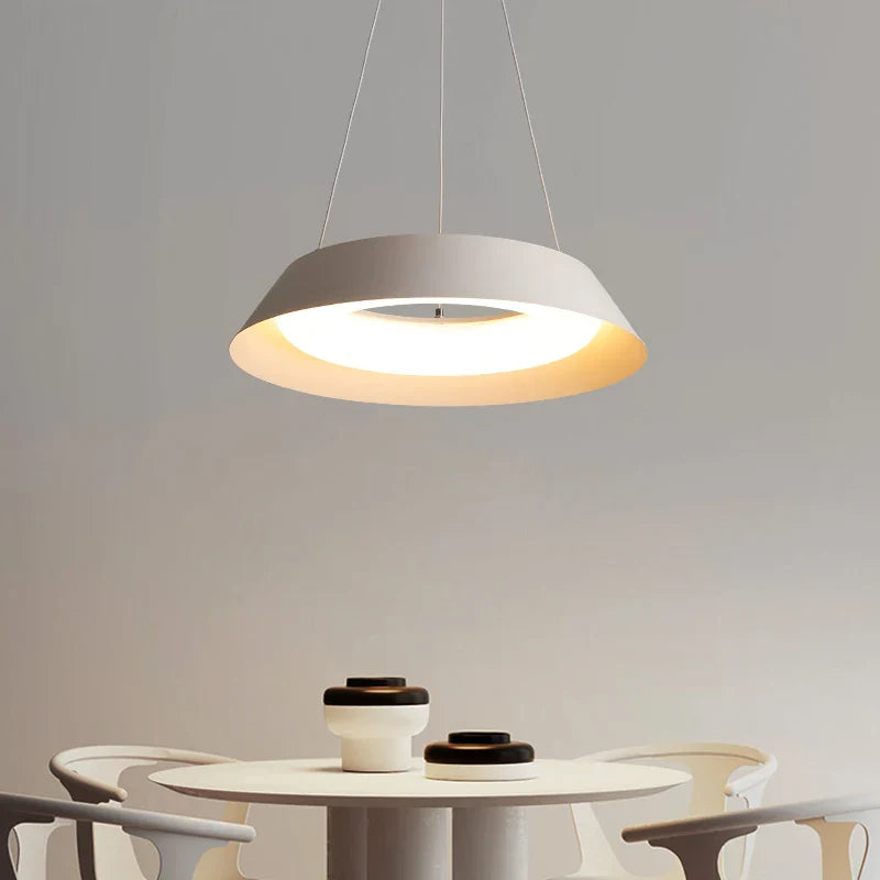 lampadario LED minimalista moderno creativo bar rotondo sospensione