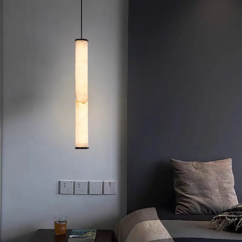 lampadario in marmo e ottone 3000k con cavo regolabile per interni