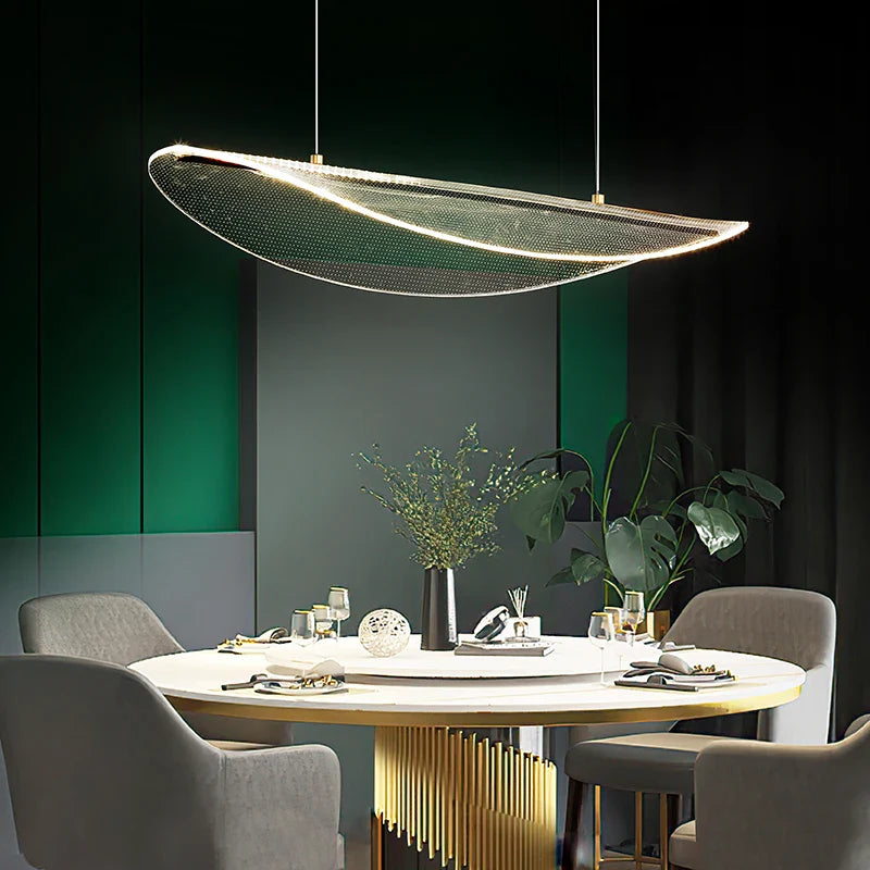 Lampadario moderno luminoso con telecomando