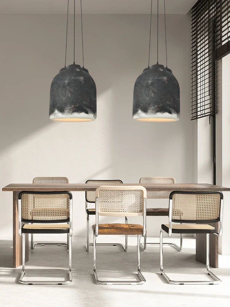 Lampadario LED Wabi Sabi minimalista