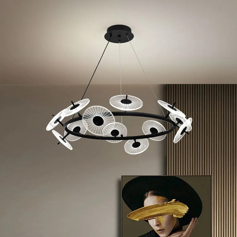 lampadario moderno per illuminazione interna design elegante
