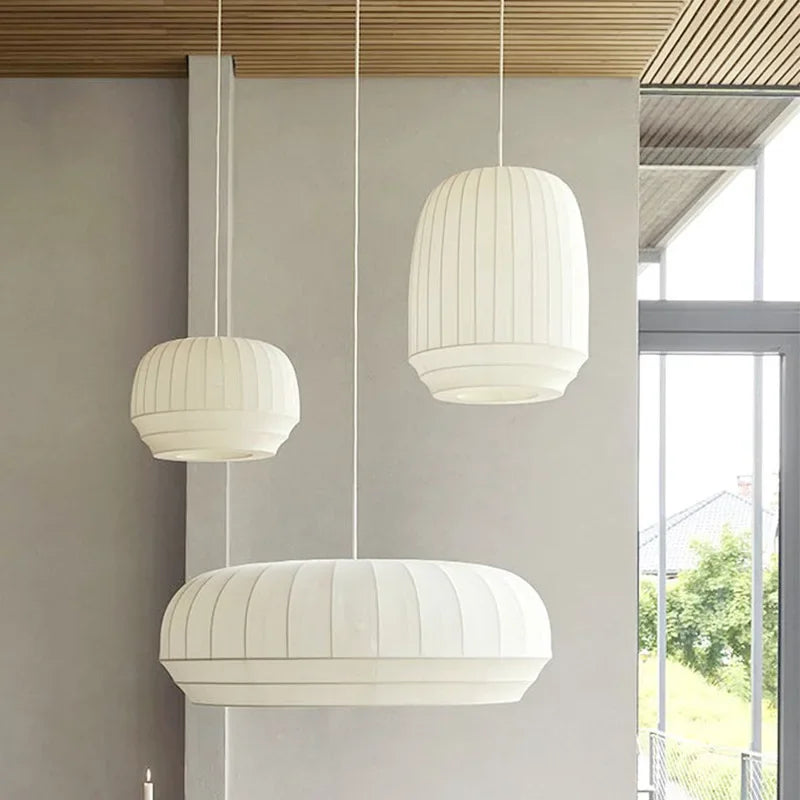 Lampadari minimalisti in tessuto elasticizzato nordico per caffè