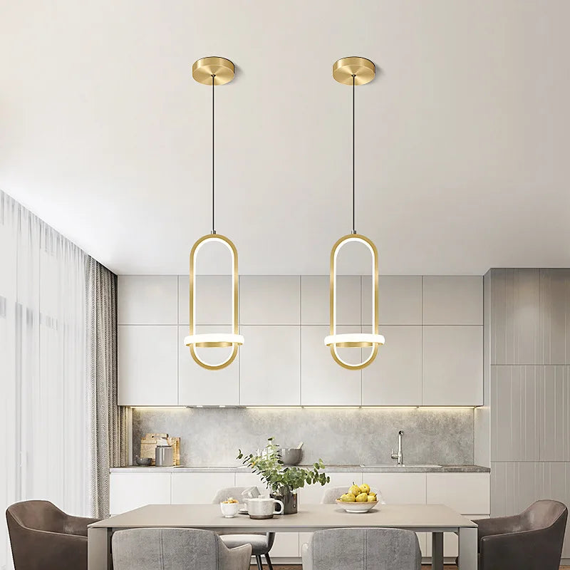Sospensione LED in cristallo design moderno