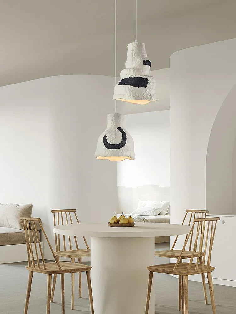lampadario led nordico wabi sabi minimalista per bar ristorante famiglia ospitante