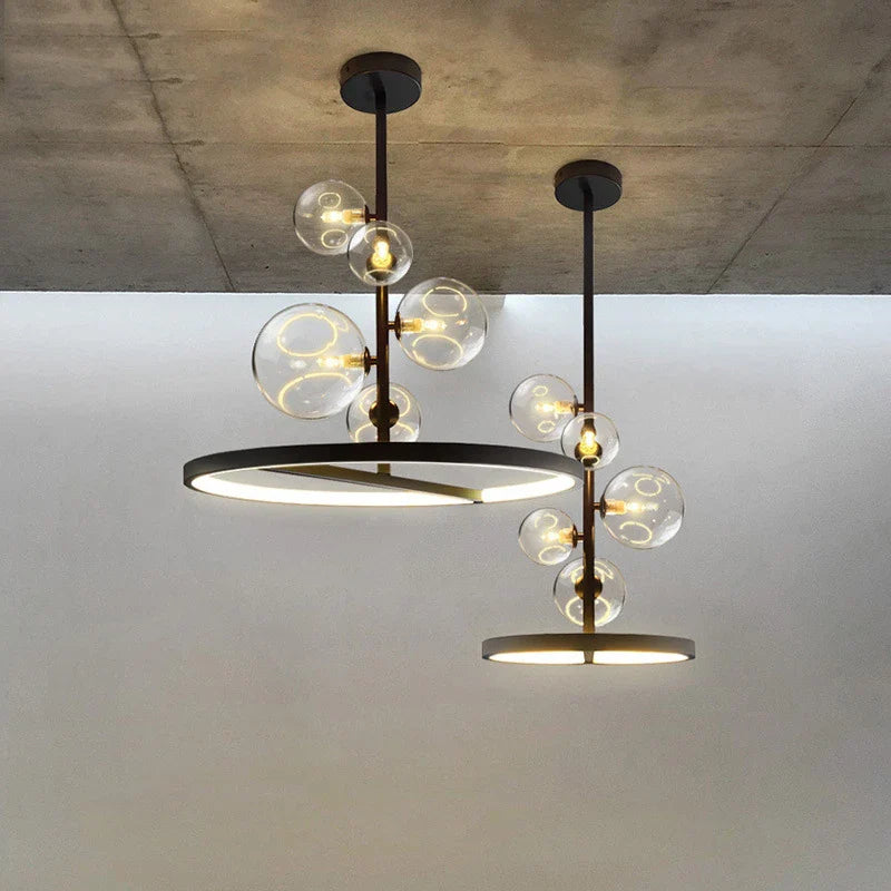 Lampadario contemporaneo moderno luminoso