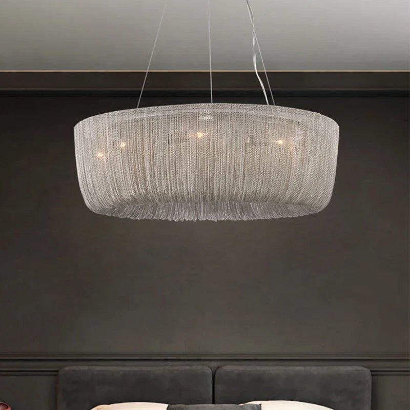 lampadario di lusso creativo post-moderno con nappina catena