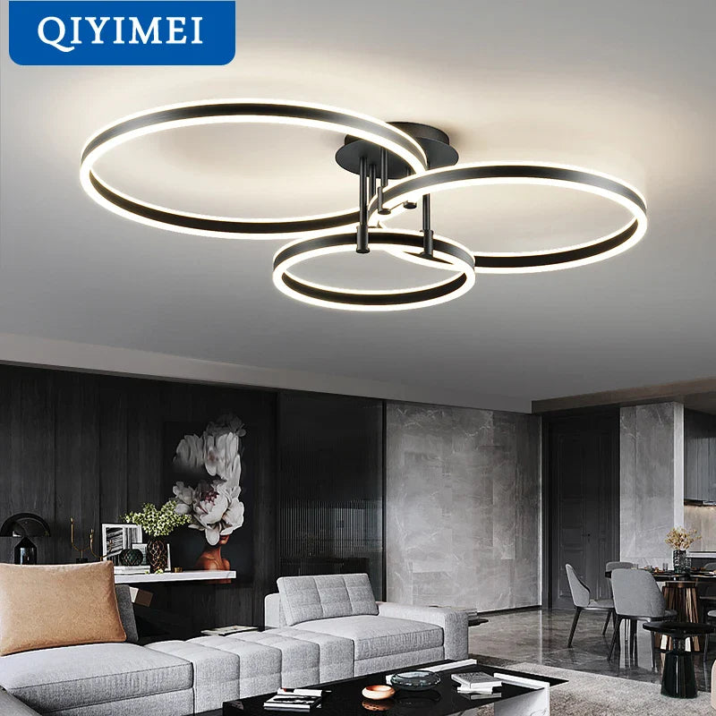 lampadario LED in acrilico con luci sopra e sotto