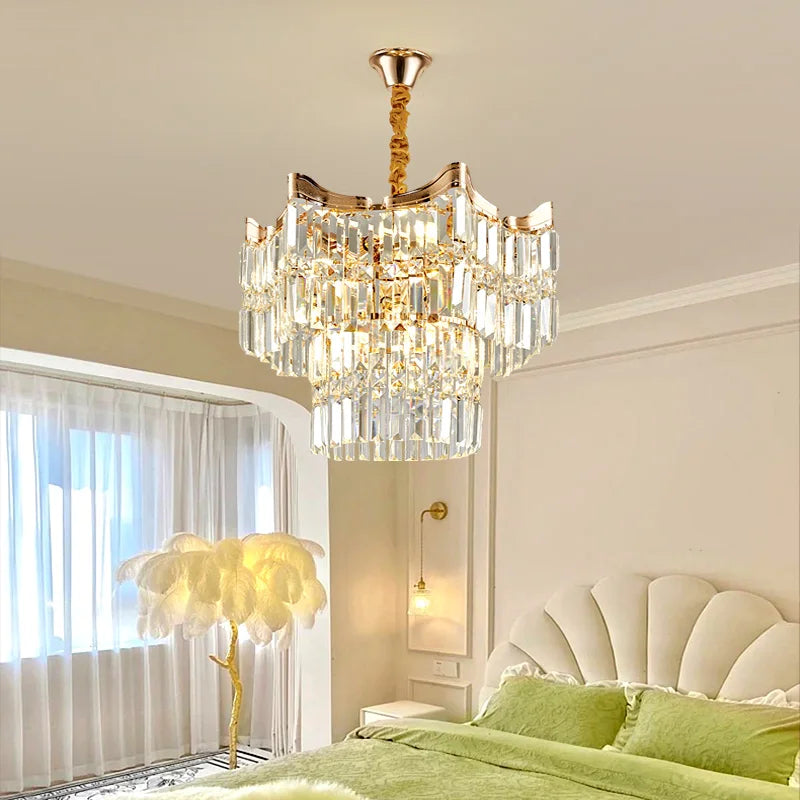 Lampadario in cristallo moderno elegante